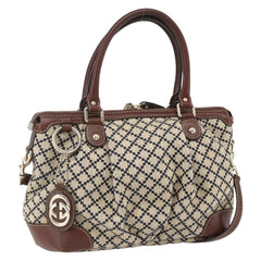 Gucci Sukey Top Handle Satchel Diamante Canvas