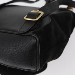 Gucci Vintage Bamboo Backpack Suede