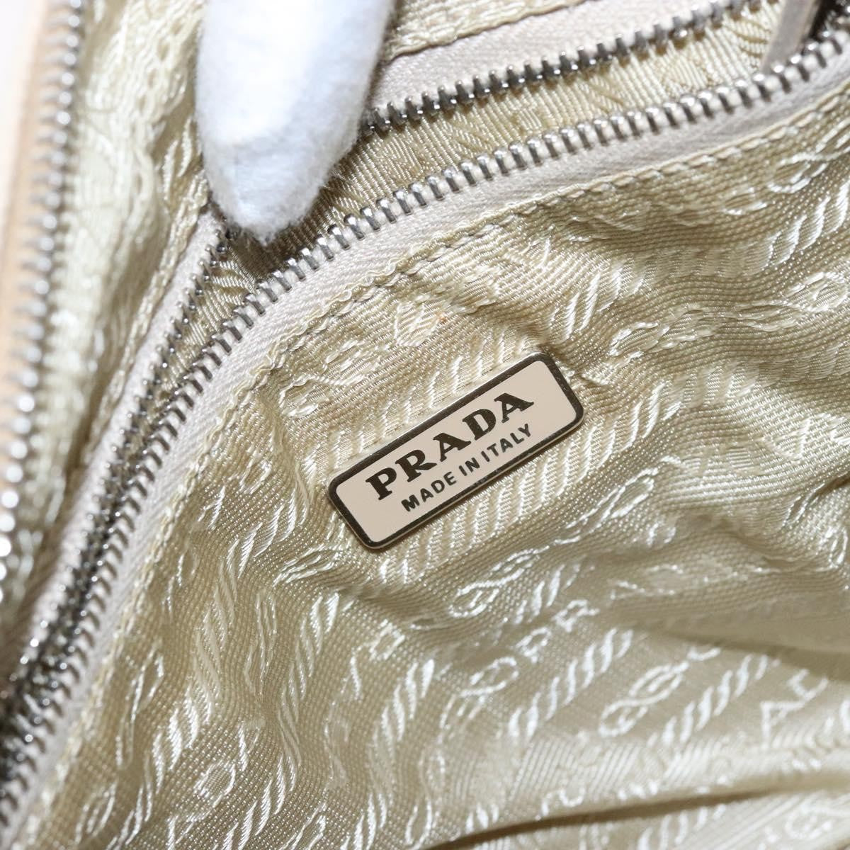 Prada Bauletto Bag Canvas with Leather