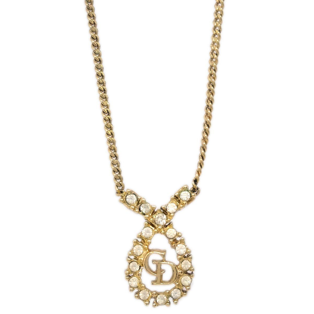 Christian Dior CD Logo necklace Metal