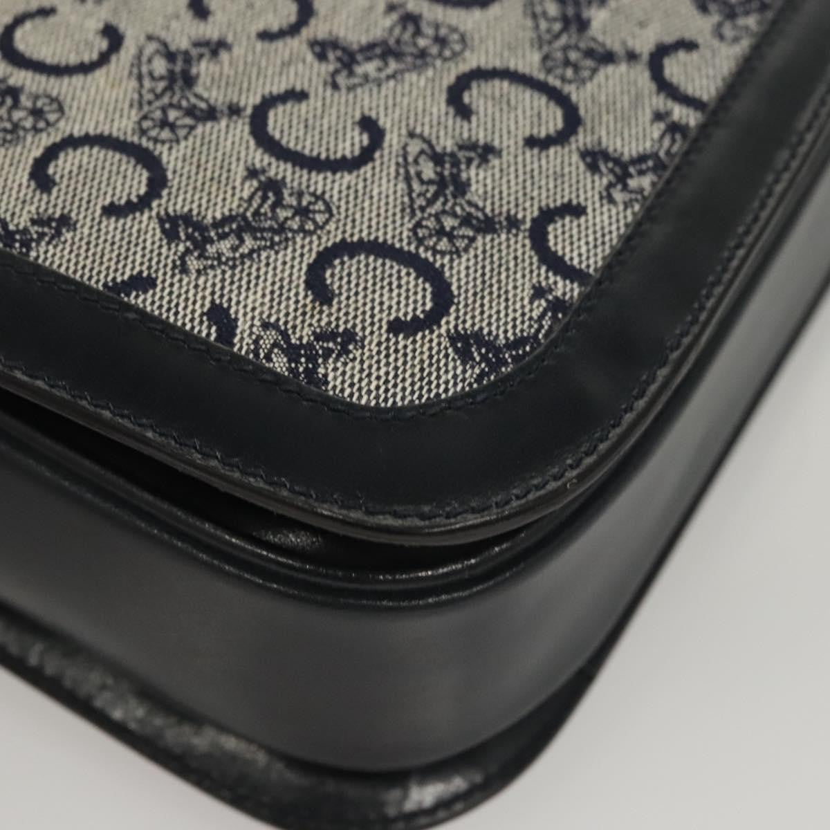 Celine C Sulky Shoulder bag Canvas and Leather