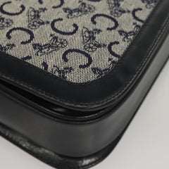 Celine C Sulky Shoulder bag Canvas and Leather