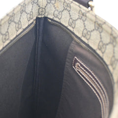 Gucci Zip Top Messenger Bag GG Coated Canvas