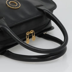 Celine Circle Logo Handbag Leather