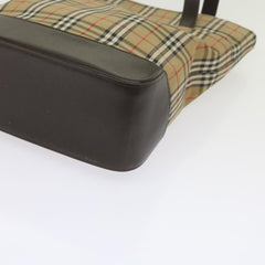 Burberry Nova Check Tote Leather