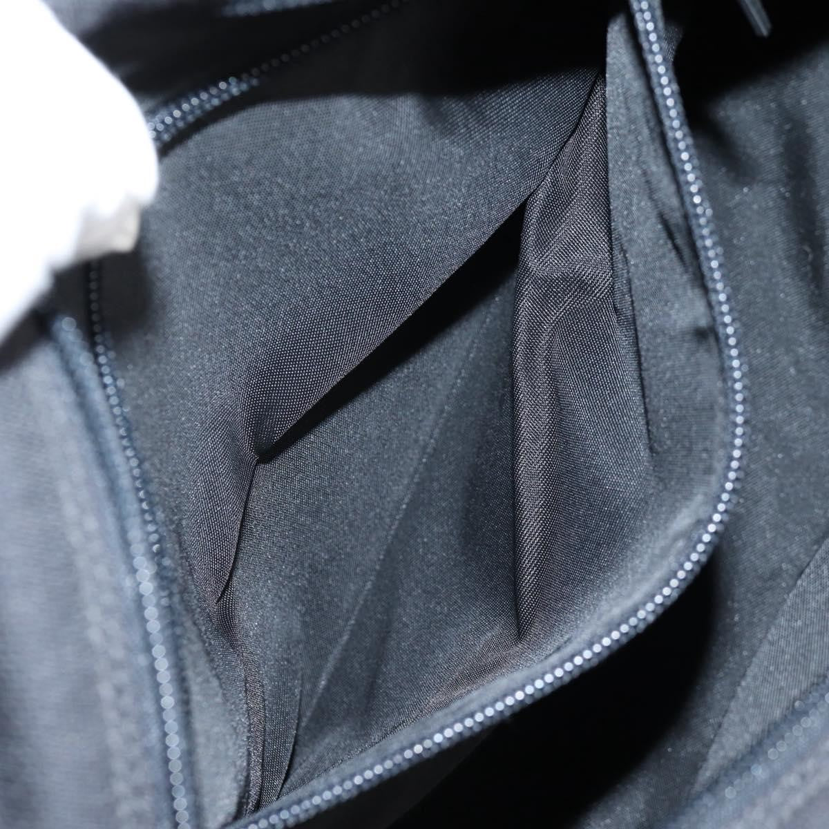 Versace Front Pocket Shoulder Bag Leather and Canvas