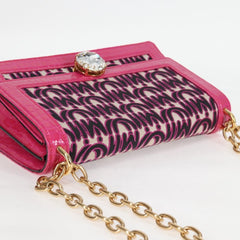 Miu Miu Chain Shoulder Bag Canvas