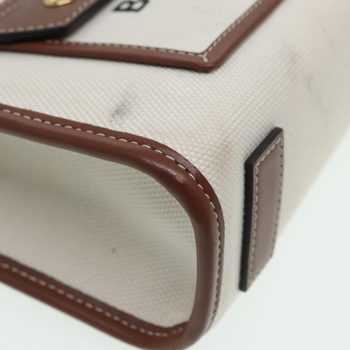 Burberry Logo Zip Wristlet Pouch Nylon