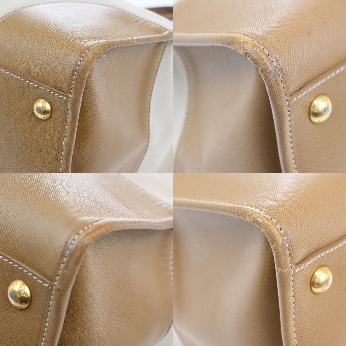 Prada Convertible Tote Canvas and Saffiano Leather