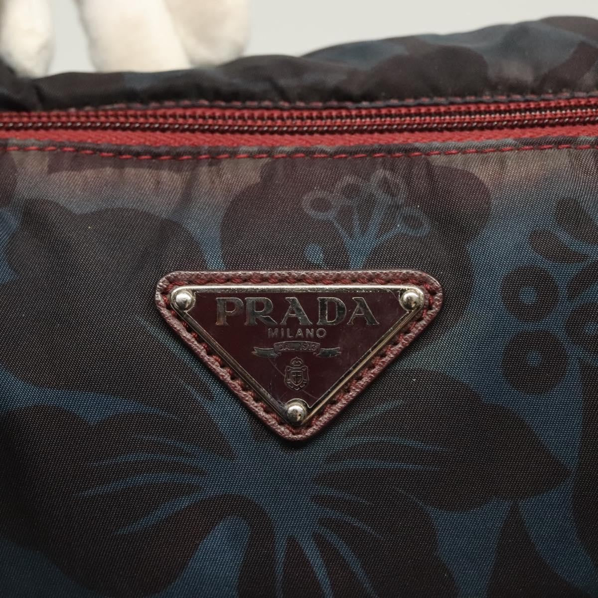 Prada Convertible Tote Printed Tessuto with Saffiano
