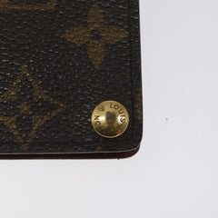 Louis Vuitton Porte Cartes Pression Card Case Monogram Canvas