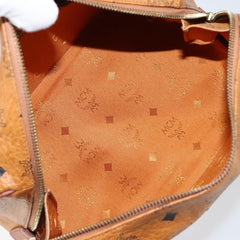 MCM Visetos Handbag Canvas and Leather