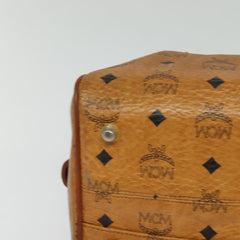 MCM Visetos Handbag Canvas and Leather