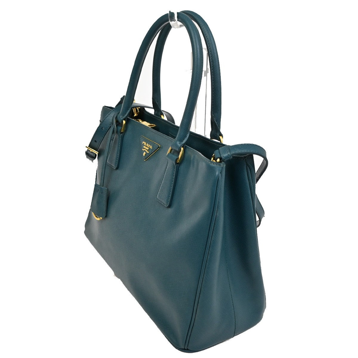 Prada Double Zip Lux Tote Saffiano Leather