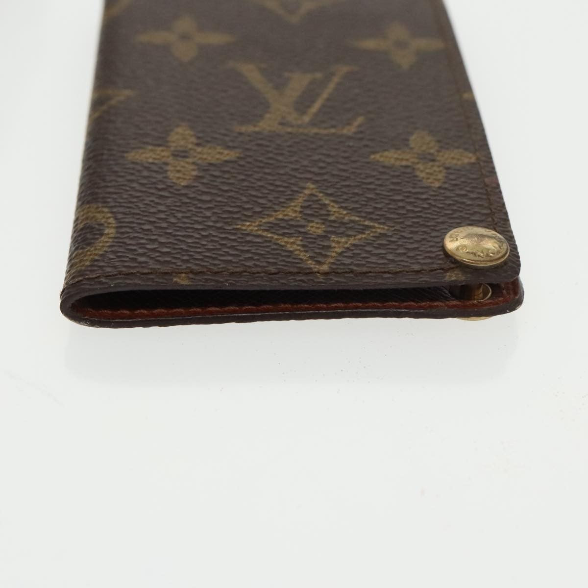 Louis Vuitton Porte Cartes Pression Card Case Monogram Canvas