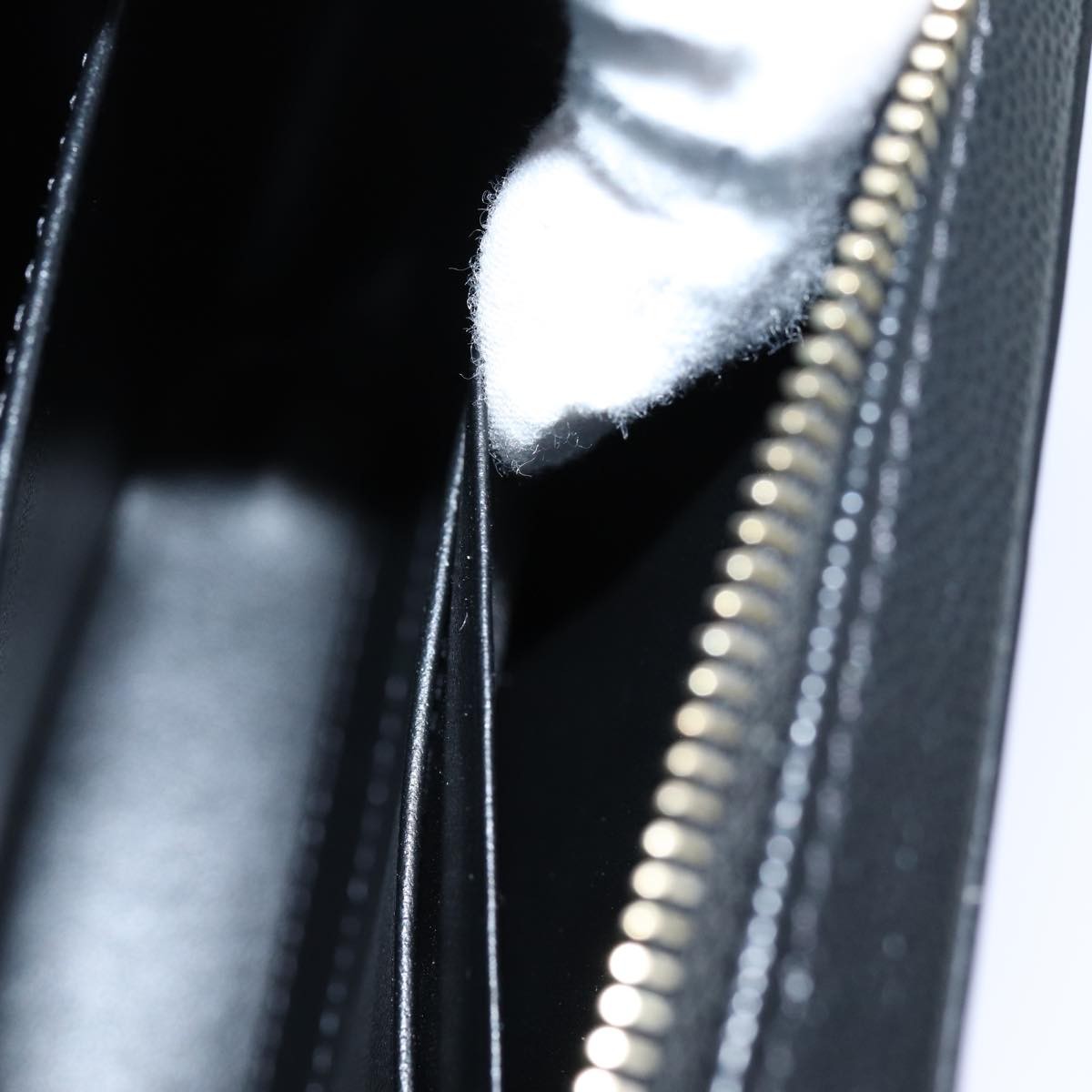 Chanel Filigree Vanity Clutch with Chain Quilted Caviar