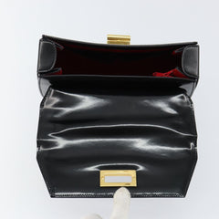 Celine Vintage Convertible Turnlock Top Handle Bag Leather