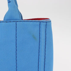 Prada Canapa Convertible Tote Canvas with Applique