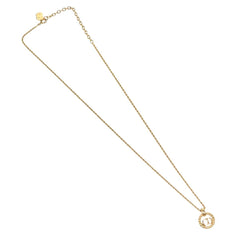 Christian Dior CD Pendant Necklace Gold-plated