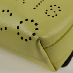 Chanel Logo Eyelets Flap Bag Perforated Calfskin