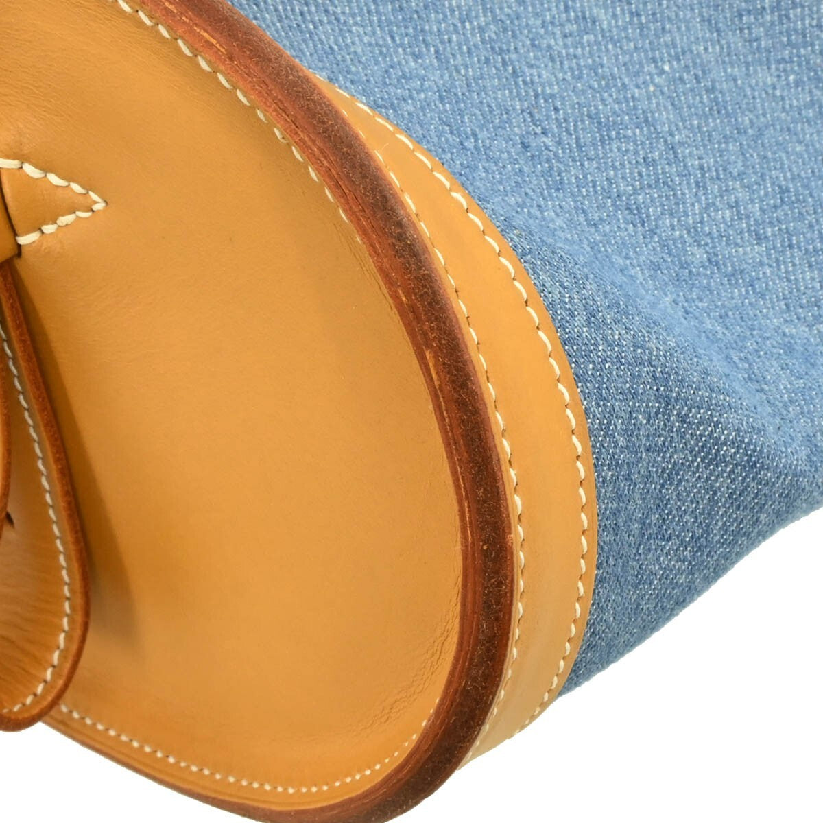 Hermes Sac Doremi Bag Denim with Leather