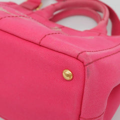 Prada Canapa Convertible Tote Canvas