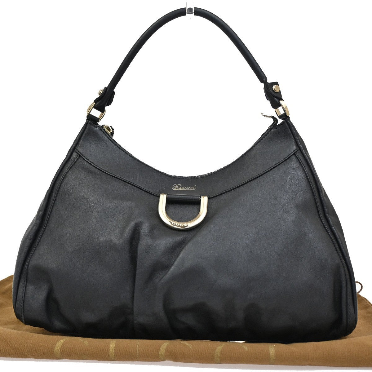 Gucci D Ring Hobo Leather