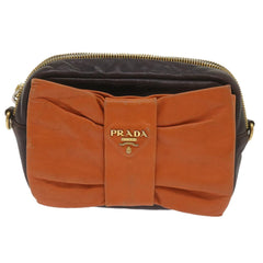 Prada Bow Camera shoulder Bag Leather