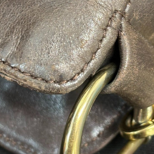 Gucci Vintage Bamboo Shoulder Bag Leather