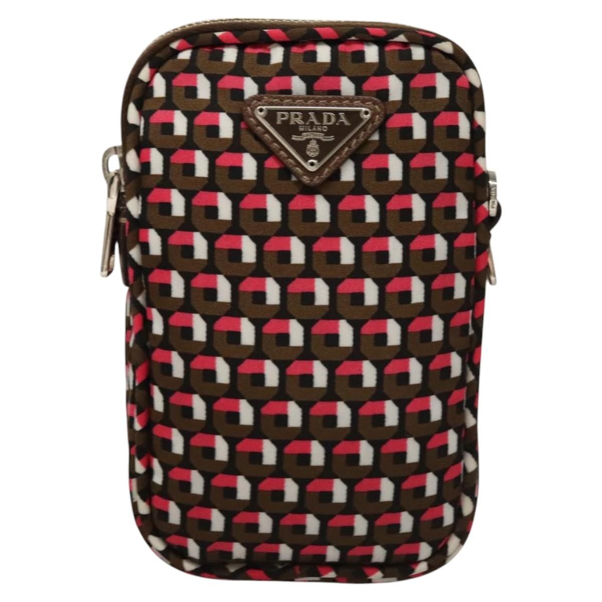 Prada Baguette Shoulder Bag Quilted Tessuto with Leather