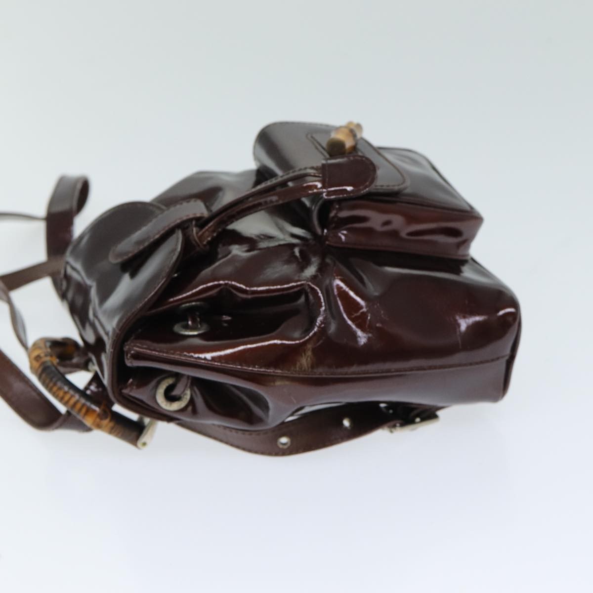 Gucci Vintage Bamboo Backpack Patent