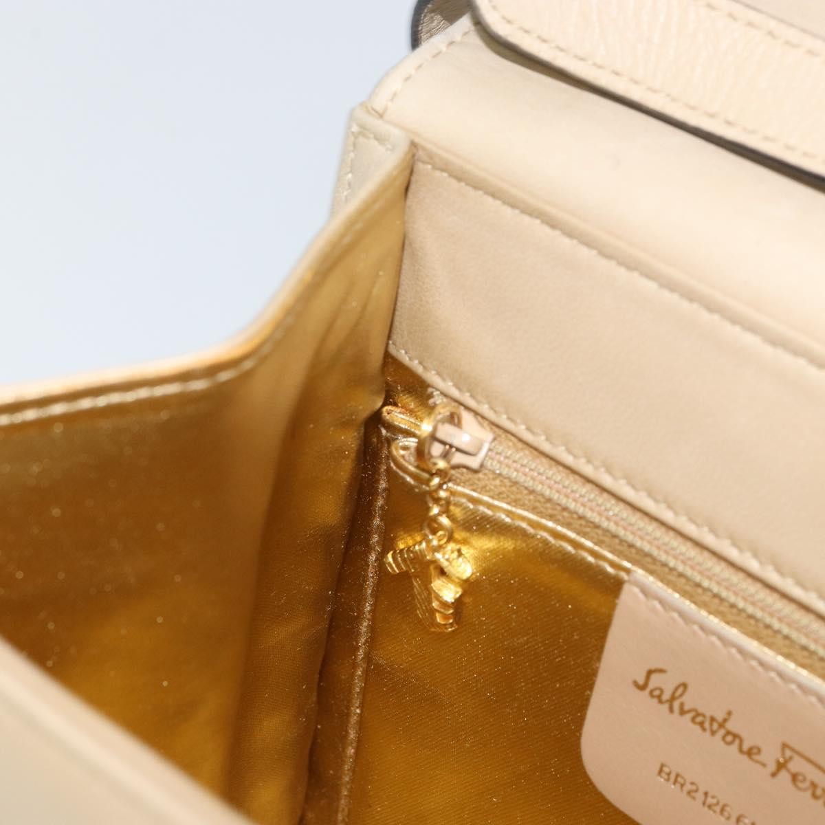 Salvatore Ferragamo Vintage Flap Shoulder Bag Leather