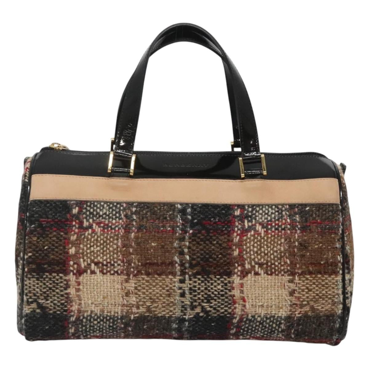 Burberry Nova Check Handbag Wool