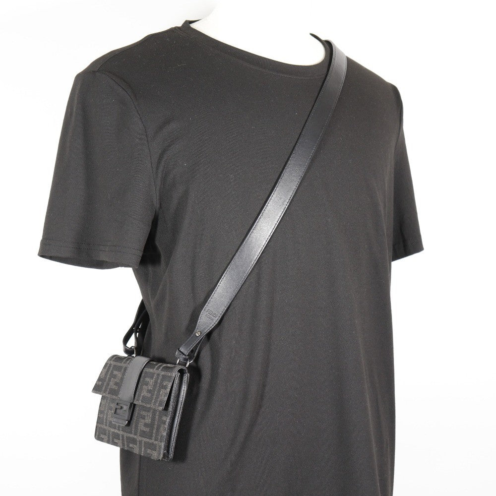 Fendi Baguette Convertible Belt Bag Zucca canvas