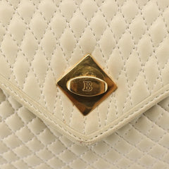 Bally Vintage Handbag Quilted Leather