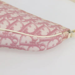Christian Dior Vintage Saddle Bag Diorissimo Canvas
