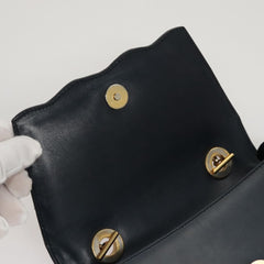 Celine Circle Logo Handbag Leather