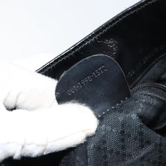 Gucci Vintage Bamboo Handle Open Hobo Nylon