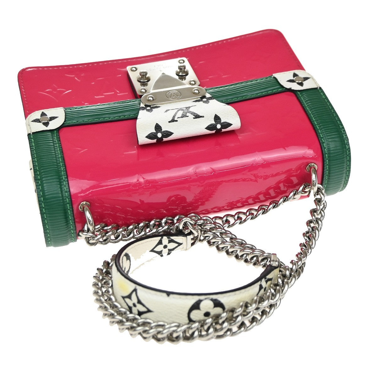 Louis Vuitton Wynwood Handbag Monogram Vernis with Monogram Canvas and Epi Leather