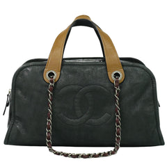 Chanel In the Mix Timeless Bowler Bag Iridescent Calfskin and Quilted Glazed Calfskin