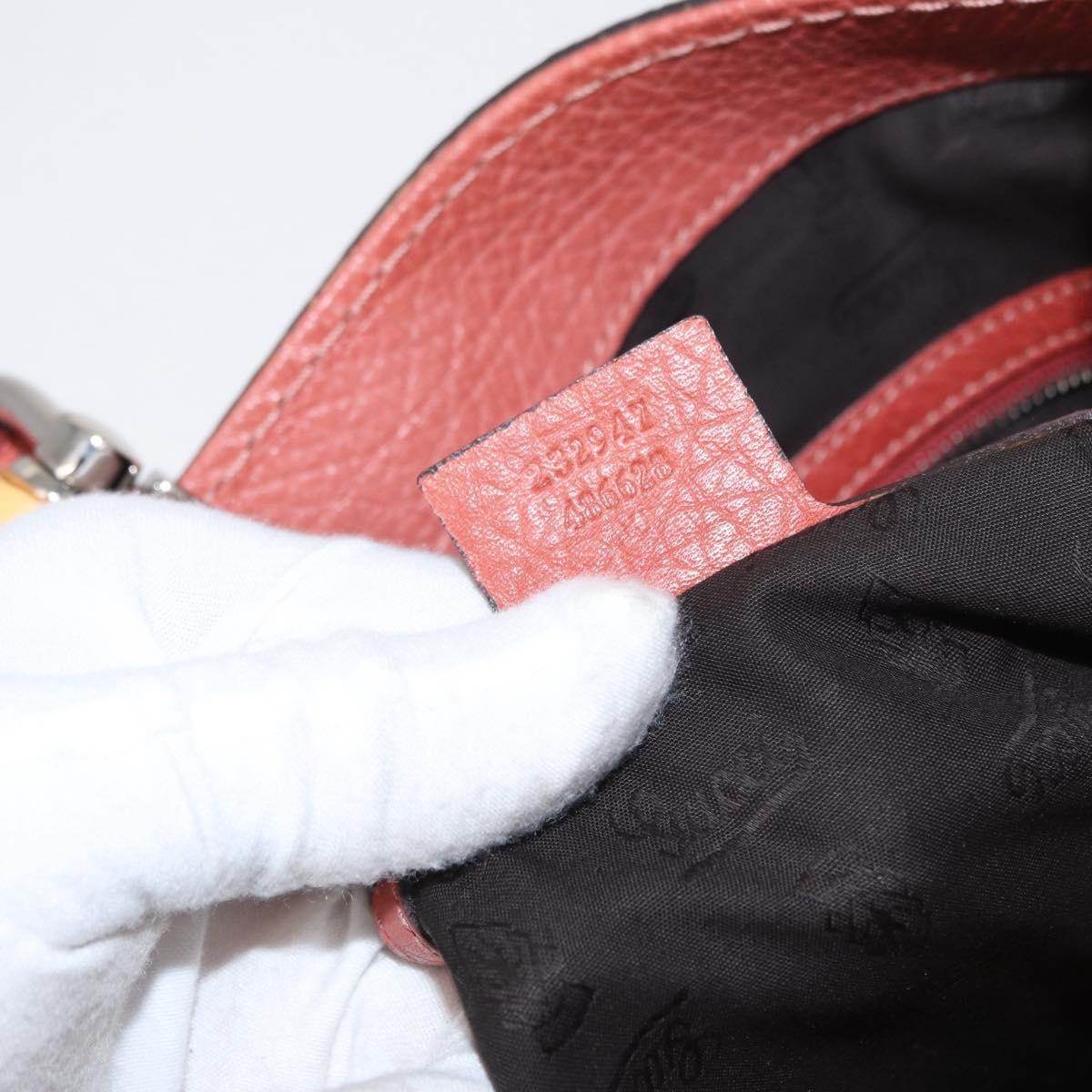 Gucci Vintage Bamboo Handle Bag Leather