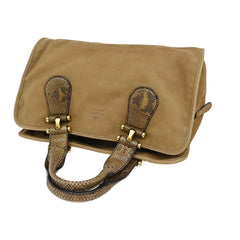 Gucci Twice Satchel Nubuck with Python