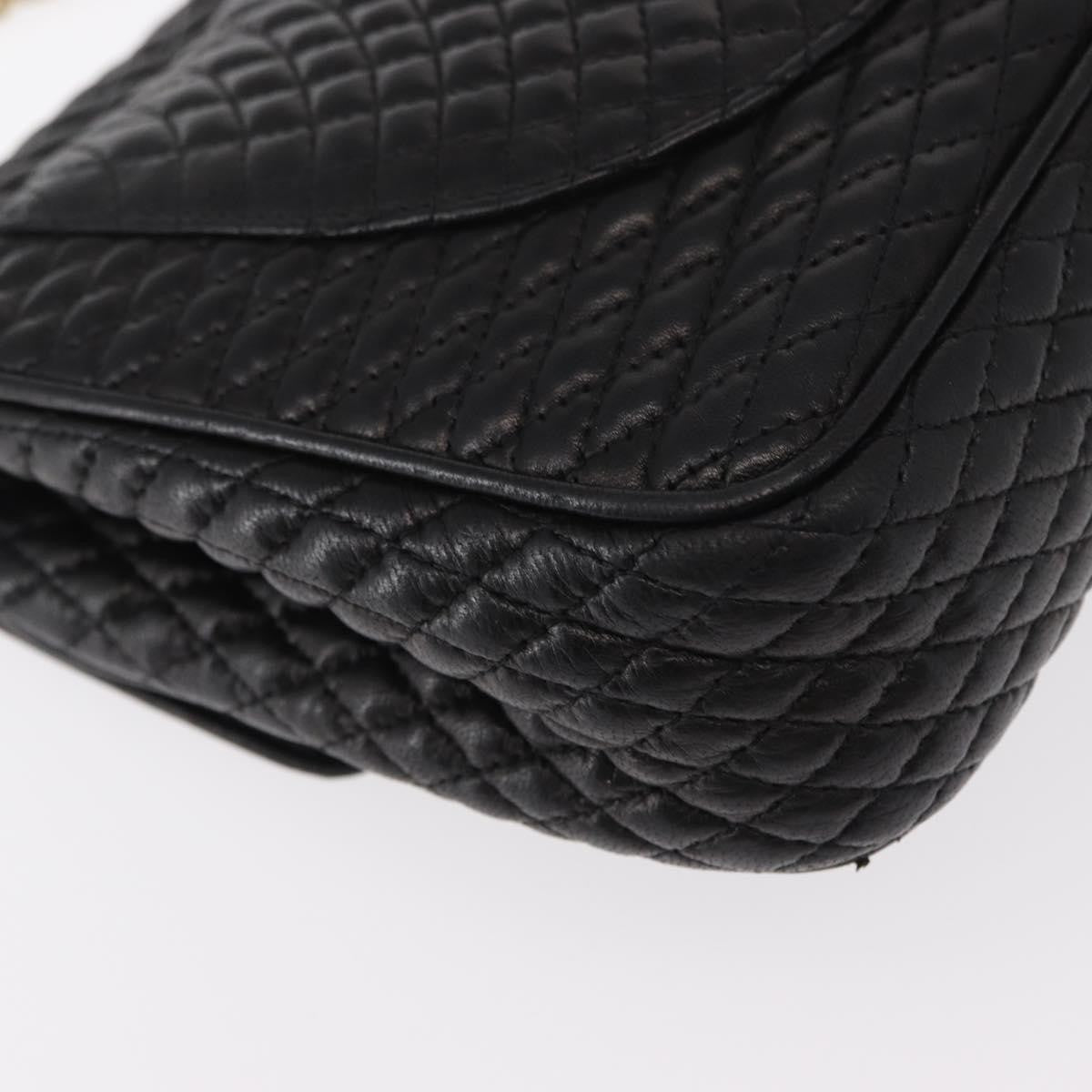 Bally Vintage Chain Shoulder Bag Quilted Leather