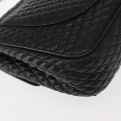 Bally Vintage Chain Shoulder Bag Quilted Leather