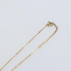 Christian Dior Round Logo Pendant Necklace Metal