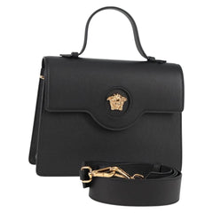 Versace La Medusa Top Handle Bag Leather