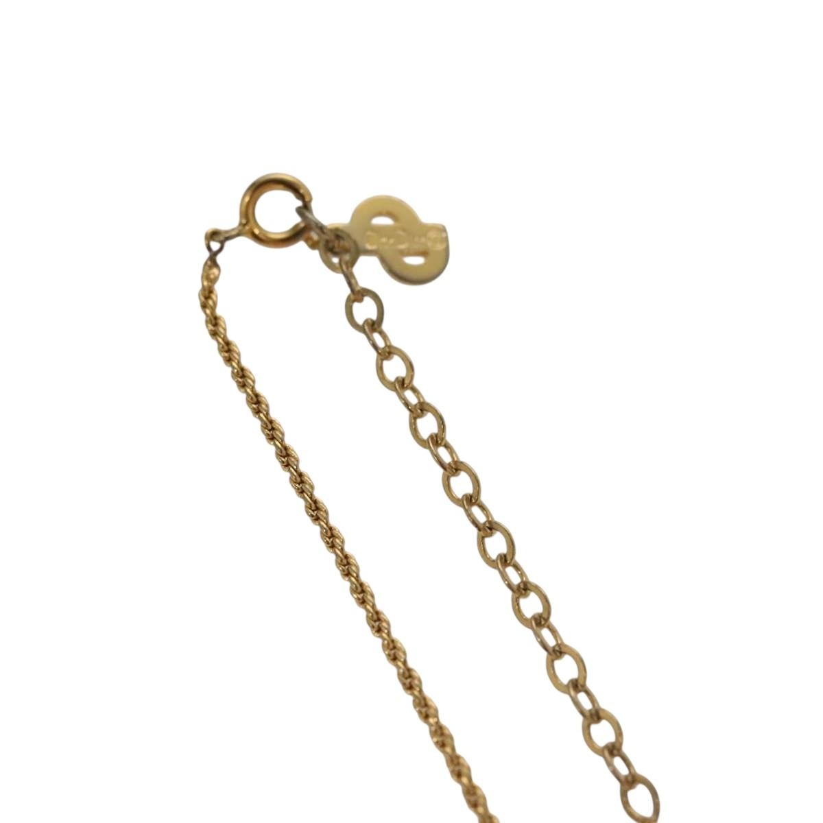 Christian Dior CD Pendant Necklace Metal