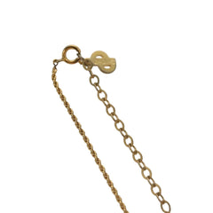 Christian Dior CD Pendant Necklace Metal