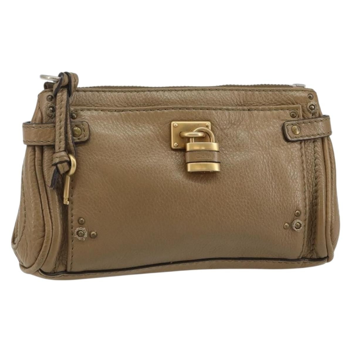 Chloe Paddington Pouch Leather
