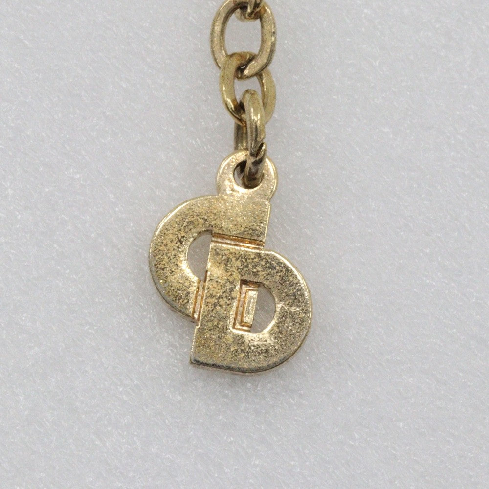 Christian Dior Collar Necklace Metal with Faux Pearls